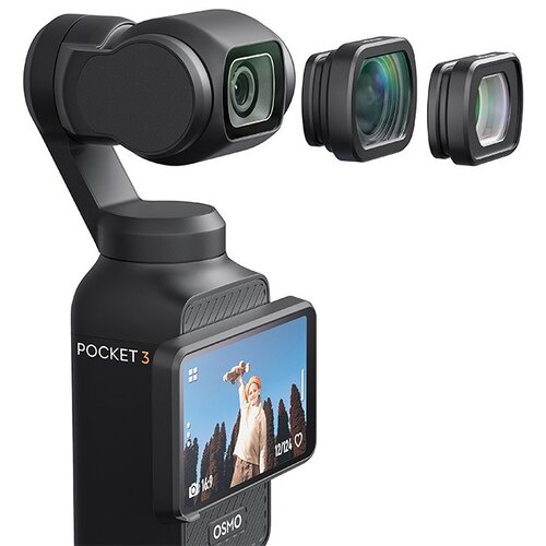 INF Makroobjektiv združljiv z DJI Pocket 3, optično steklo in aluminij, črn, (5000348385) Cene