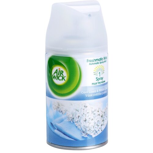 Air Wick Essential Oils Cool Linen &amp;amp; White Lilac osvežilec zraka nadomestno polnilo 250 ml Slike