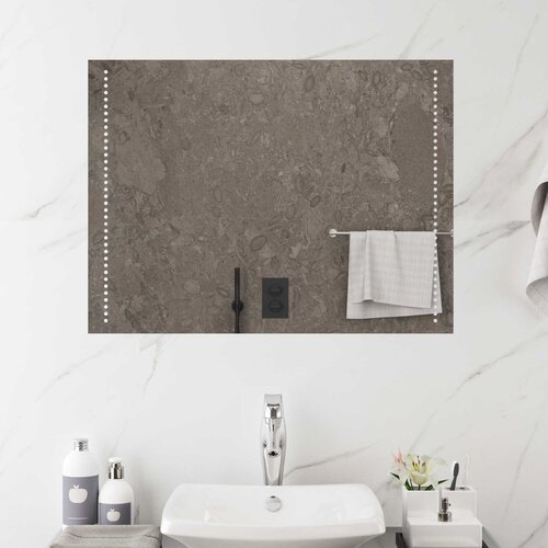  LED kupaonsko ogledalo *Transparent*an 80 x 60 cm Pravokutni Cene
