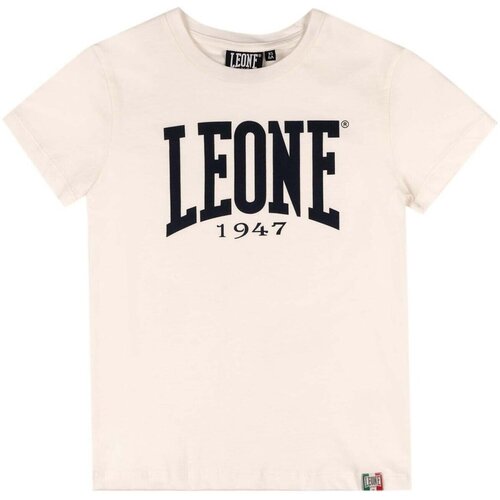 Leone 1947 Majice s kratkimi rokavi Boy T-Shirt Short Sleeves Basic Bela Slike