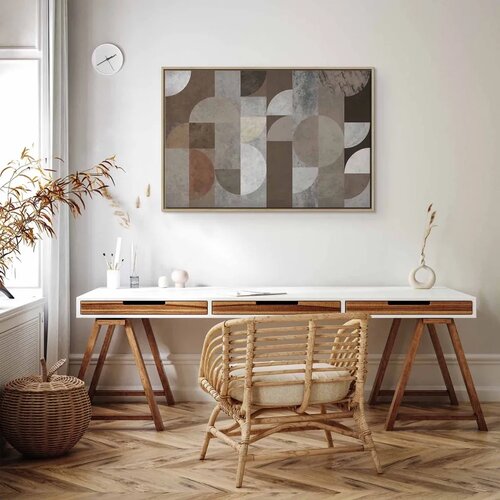  Slika - Figures Dance (1 Part) Wide 120x80 U prirodnom drvenom okviru Cene