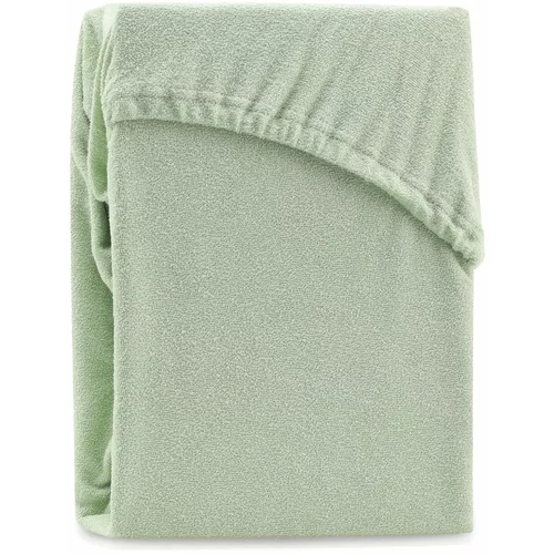 AmeliaHome Zelena elastična plahta za bračni krevet Ruby Siesta, 180/200 x 200 cm
