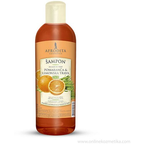 Afrodita Cosmetics pomorandža i limunova trava šampon 1L pvc Slike