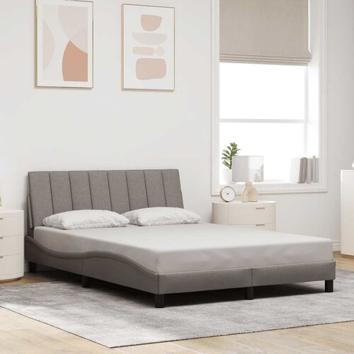  Okvir za krevet bez madraca Hanko smeđesivi 140 x 190 cm od tkanine Cijene
