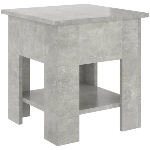 Maison Chic Klubska mizica - kavna mizica - Nizka mizica betonsko siva 40x40x42 cm konstruiran les, (21753459) Slike