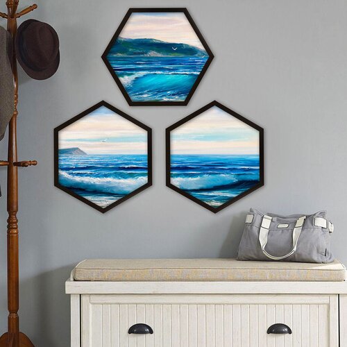 Wallity Uokvirena slika 6GEN1007211319, 35x35 cm, 3 dijela Cijene