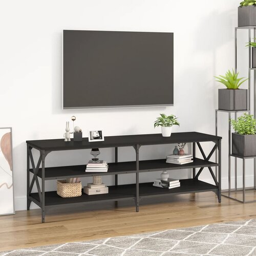 VidaXL TV omarica črna 140x40x50 cm inženirski les Slike