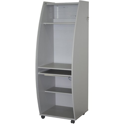 eurokraft pro pomična računalniška omarica z rolojem iz umetne mase, različica basic, vxšxg 1785 x 600 x 630 mm, 2 polici šxg 560 x 300 mm Cene
