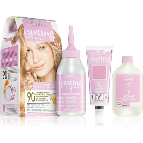 L´Oréal Paris casting natural gloss barva za lase za barvane lase za vse vrste las 48 ml odtenek 923 Cene