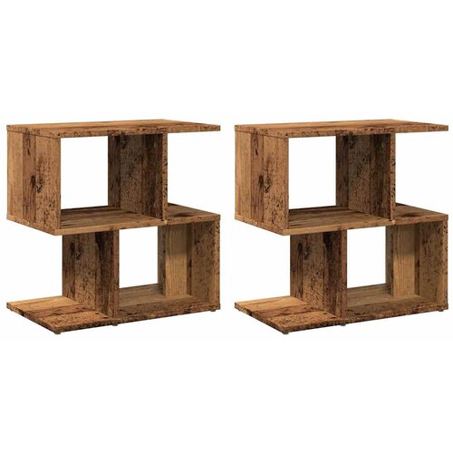 Noćni ormarići 2 kom staro drvo 50x30x51,5 cm konstruirano drvo Slike