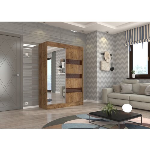 ADRK GARDEROBNA OMARA TOURA 150 CM (VE� BARV)-Hrast/Rjava Cene