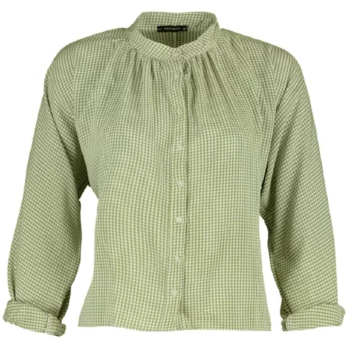 Trendyol Bluza svetlo zelena / bela