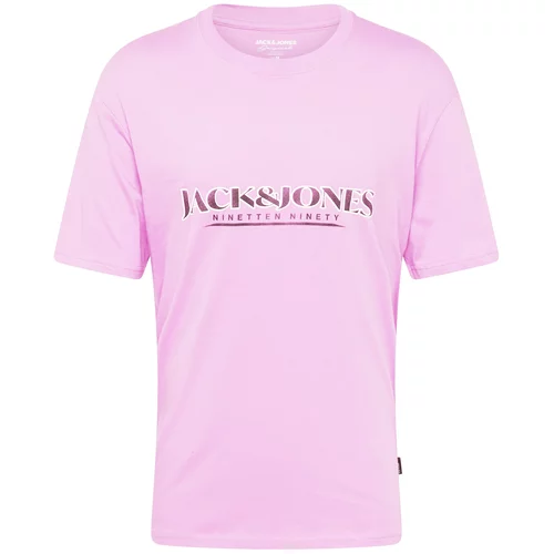 Jack & Jones Majica 'GRAND' lila / roza / črna / bela