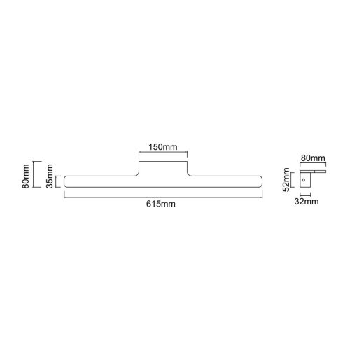 Open Design OR86126 - LED osvetljenje ogledala LUCE LED/11W/230V 61,5 cm IP44 hrom Slike