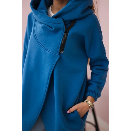 Kesi Jeansowa sweatshirt with short zip Cene