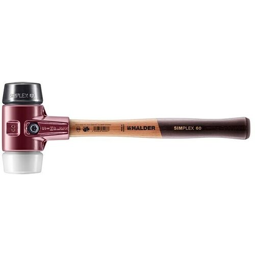 Halder Simplex Čekić s gumiranim krajevima (1,51 kg, Drvo, Promjer glave: 60 mm) Slike