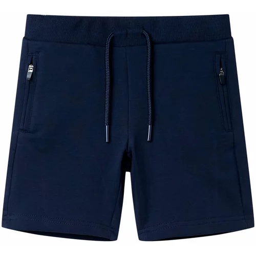 vidaXL Otroške kratke hlače mornarsko modre 116