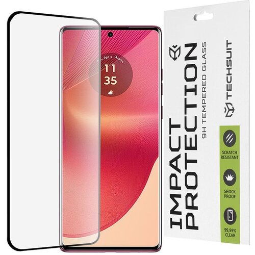 Techsuit 111D Full Cover / Full Glue Glass / 3D zaobljeno staklo za Motorola Edge 50 Fusion &ndash; crno Cijene