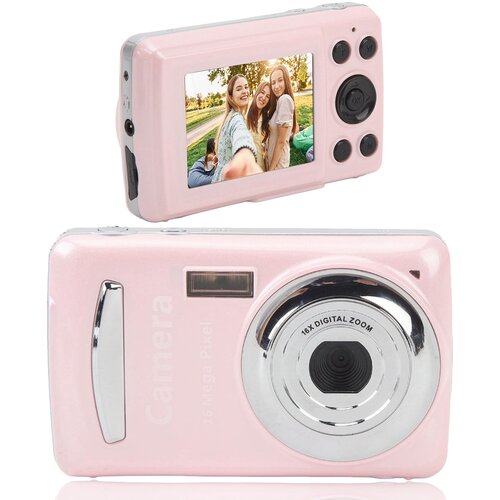 INF Kompaktni digitalni fotoaparat 1080P, 16 MP z 2,4-palčnim zaslonom - 32 GB Pink, (22157615) Cene