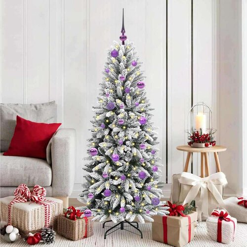 vidaXL Umestno božično drevo med 150 LED Bela 63 x 63 x 150 cm Cene