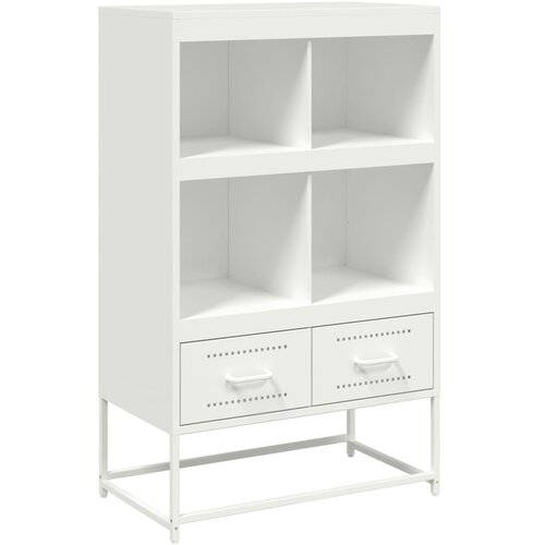 Maison Chic Visoka omara - Komoda - Predalnik bela 68x39x111,5 cm jeklo, (21717530) Slike