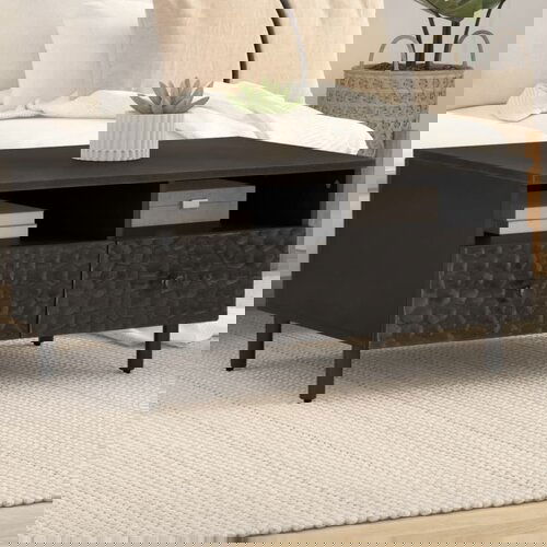 vidaXL Stolić za kavu crni 80 x 54 x 40 cm od masivnog drva manga Cijene