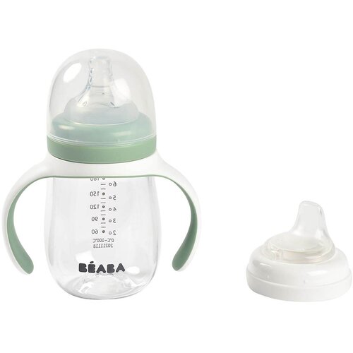 Béaba® bočica za učenje pijenja 2u1 sage green 210ml Cene