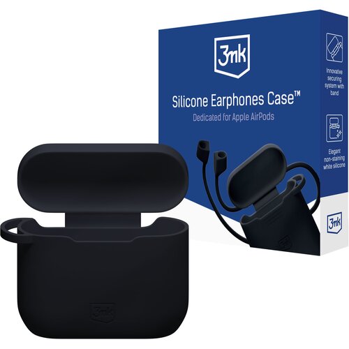 3mk OVITEK ZA AIRPODS 3RD GEN S SILIKONSKO PREVLEKO IN SISTEMOM PROTI PADCEM, (5000339041) Slike