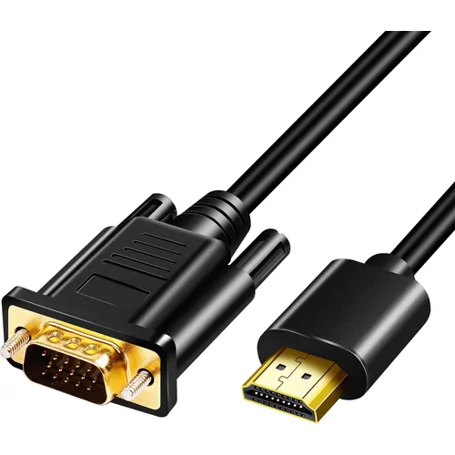 Dardanar 1080p pozlačen adapterski kabel HDMI-VGA Priključni kabel HD, (21204905)