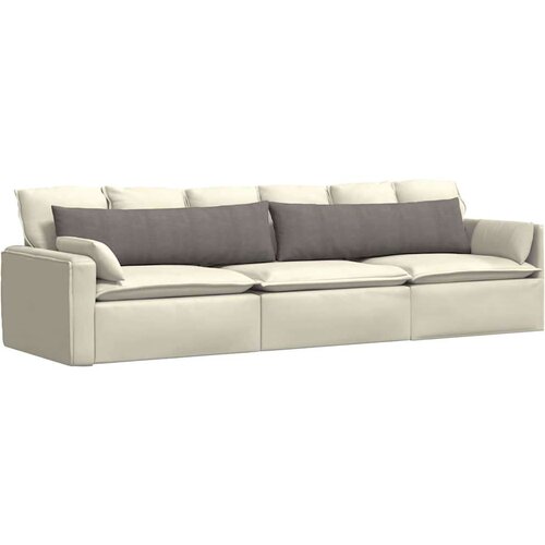 VidaXL jastučići za sofu 2 pcs svijetlo siva 145 x 40 cm Slike
