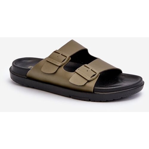 Big Star Lightweight Men's Slippers with Buckles Dark Green Cijene
