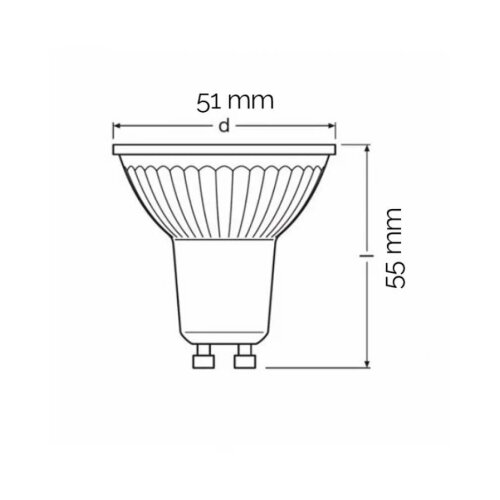 Osram LED SIJALICA GU10 DIM 5.5W/930 PARATHOM PAR16 50 36 60,5 Slike