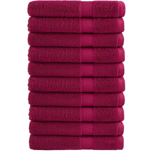 vidaXL Premium brisače za savno 10 kos bordo 80x200 cm 600 g/m2 bombaž Cene