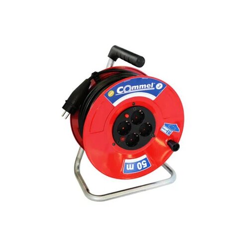 Commel kablovska motalica sa 25m kabla na metalnom bubnju 280mm H05RR-F 3G1,5 C0925 Cene