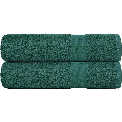 vidaXL Ručnici z tuširanje 2 kom zeleni 70x140 cm 360 gsm 100% pamuk Cijene