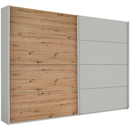 Modern Living Omara Z Drsnimi Vrati Feldkirch, Siva, Barva Hrasta Cene