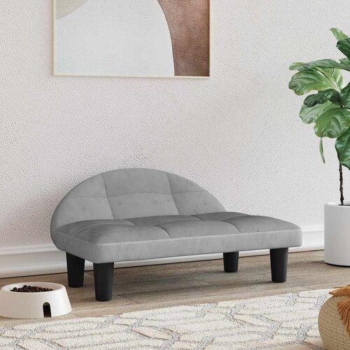 Krevet za pse svjetlosivi 70 x 52 x 30 cm bar&scaron;unasti Cene