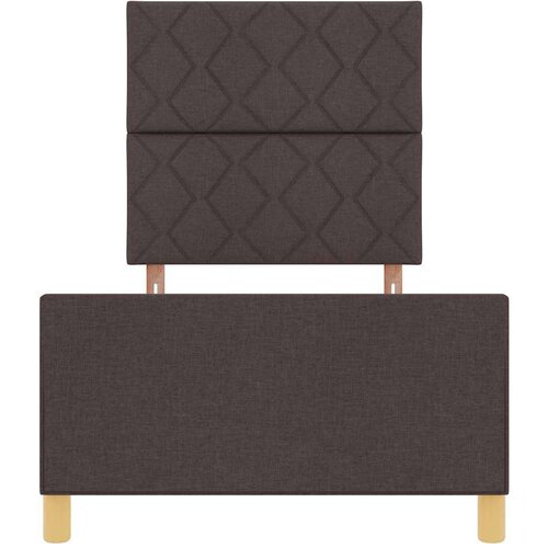  Okvir za krevet Tamno smeđa 100 x 200 cm tkanina Slike