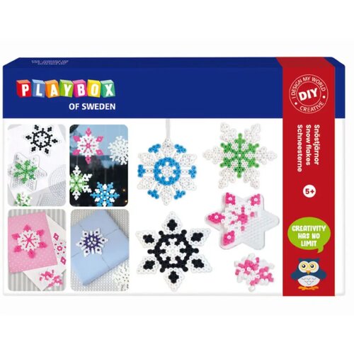 Playbox 5mm MIDI perle za glačanje, set od 4000 komada s božićnim pahuljicama Cene