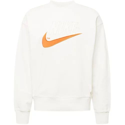 Nike Sportswear Majica svetlo siva / oranžna