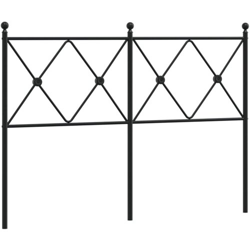 Maison Chic kovinsko posteljno vzglavje - vzglavna omarica - nočna omarica črno 120 cm, (21705101) Slike