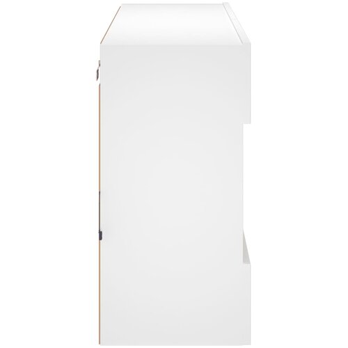  Zidni TV ormarić s LED svjetlima bijeli 98,5x30x60,5 cm Slike