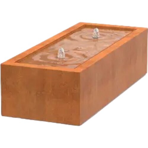 ADEZZ Pravokotna vodna miza iz jekla Corten - 150 x 60 x 40 cm Cene