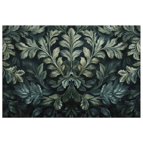  Plakat - Victorian Leaves in Dark Greens 90x60 Bez okvira Slike