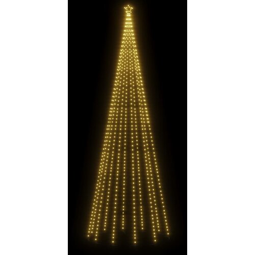  Stožasto božićno drvce toplo bijelo 732 LED žarulje 160x500 cm Slike