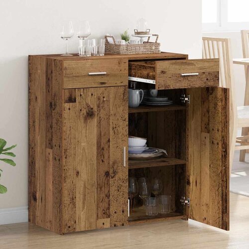  za pohranu s ladicama Staro drvo 80 x 42.5 x 93.5 cm Slike