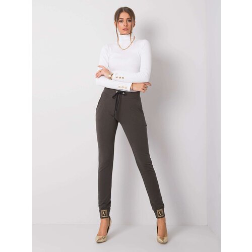 RELEVANCE Sweatpants-RV-DR-5980.12-dark khaki Slike