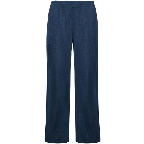 Deha Hlače Lyocell Denim Pleated Modra Slike