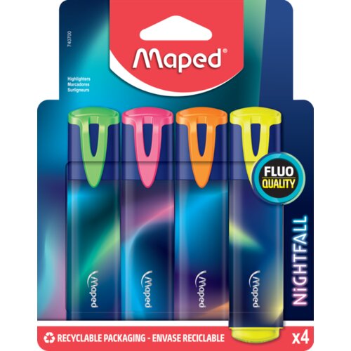 Maped tekst marker maped FLUO`PEPS nightfall Cene