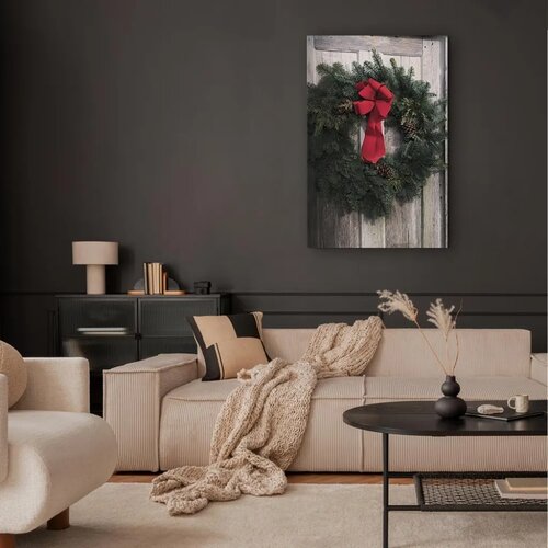  Slika - Christmas Wreath (1 Part) Vertical 60x90 Slike
